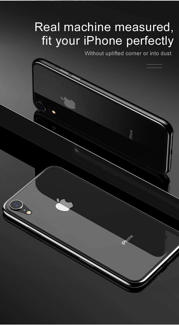 Planet Gates Baseus 0.3mm Transparent Back Screen Protector For iPhone XR Tempered Glass Protective Back Film For iPhoneXr Back Cover Glass