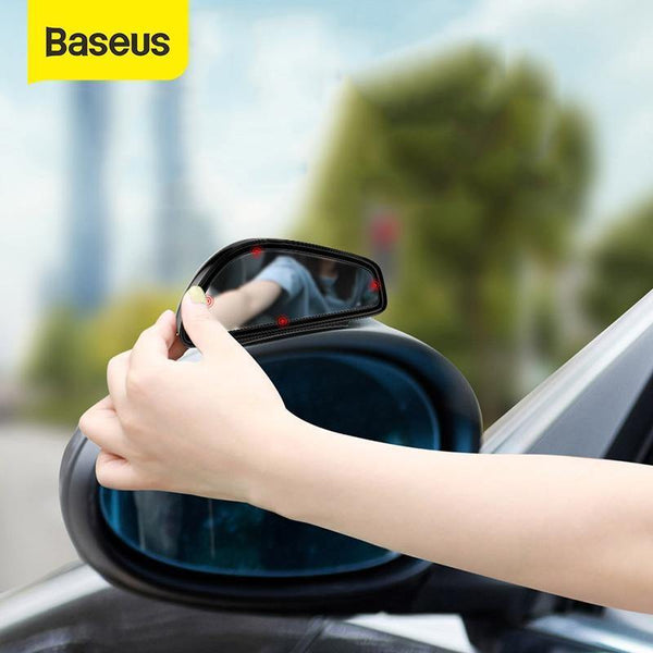 Baseus 1 Pair Car Blind Spot Mirror Car Rearview Auxiliary Mirror HD Large View Convex Glass Wide Angle Rear View Mirror