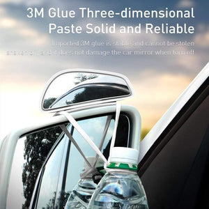 Baseus 1 Pair Car Blind Spot Mirror Car Rearview Auxiliary Mirror HD Large View Convex Glass Wide Angle Rear View Mirror