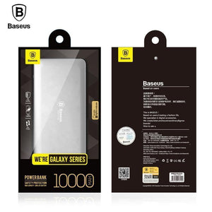 Planet Gates Baseus 10000mAh Dual USB Power bank Portable Mobile Phone Charger External Battery For iPhone 7 6s samsung S8 huawei xiaomi