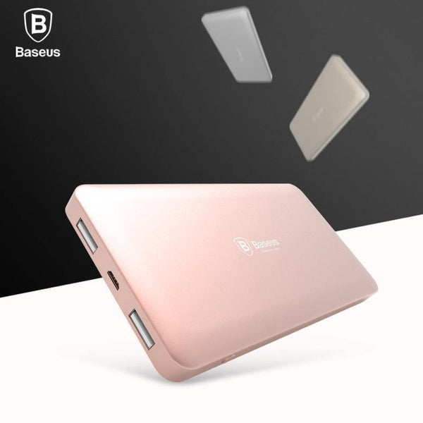 Planet Gates Baseus 10000mAh Dual USB Power bank Portable Mobile Phone Charger External Battery For iPhone 7 6s samsung S8 huawei xiaomi