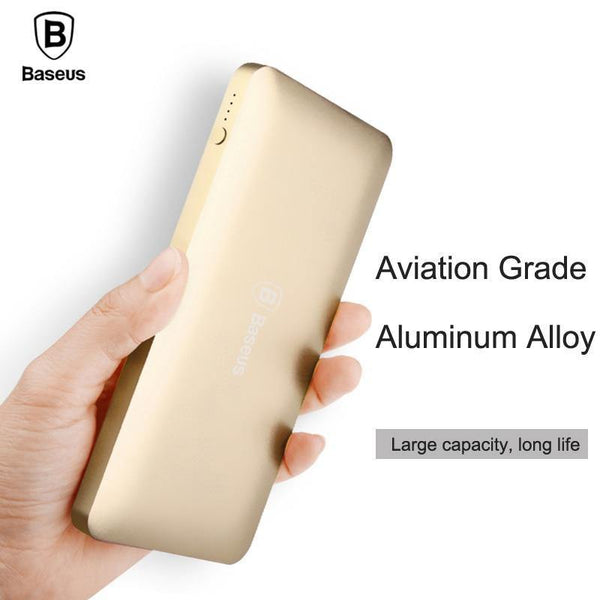 Planet Gates Baseus 10000mAh Dual USB Power bank Portable Mobile Phone Charger External Battery For iPhone 7 6s samsung S8 huawei xiaomi