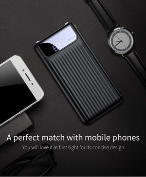 Planet Gates Baseus 10000mAh LCD Quick Charge 3.0 Dual USB Power Bank For iPhone X 8 7 6 Samsung S9 S8 Xiaomi Powerbank Battery Charger QC3.0