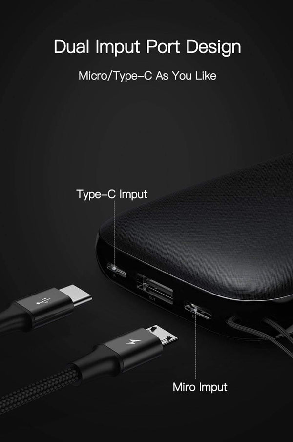 Planet Gates Baseus 10000mAh Mini Power Bank For iPhone Samsung Huawei Xiaomi Powerbank Portable USB Charging Power Bank External Battery