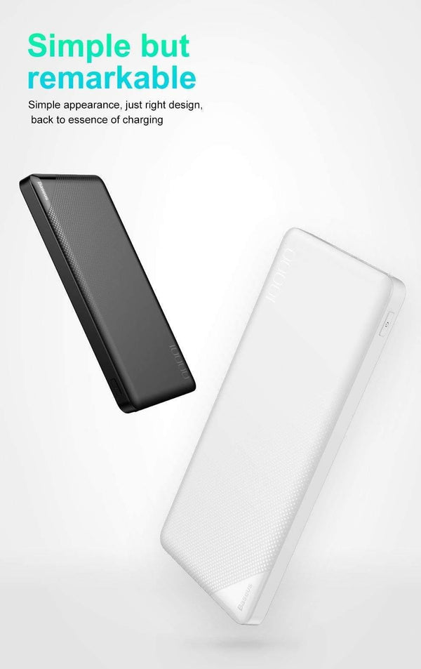 Planet Gates Baseus 10000mAh Power Bank For iPhone Mobile Phone External Battery Pack Mini Portable Power Bank Dual USB Charger Powerbank