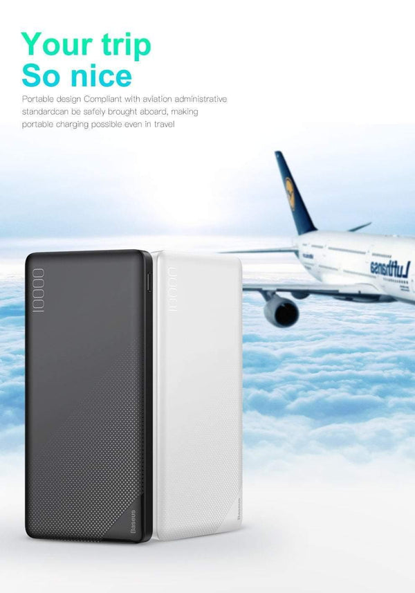 Planet Gates Baseus 10000mAh Power Bank For iPhone Mobile Phone External Battery Pack Mini Portable Power Bank Dual USB Charger Powerbank