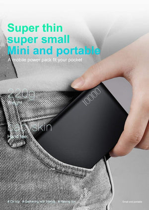 Planet Gates Baseus 10000mAh Power Bank For iPhone Mobile Phone External Battery Pack Mini Portable Power Bank Dual USB Charger Powerbank