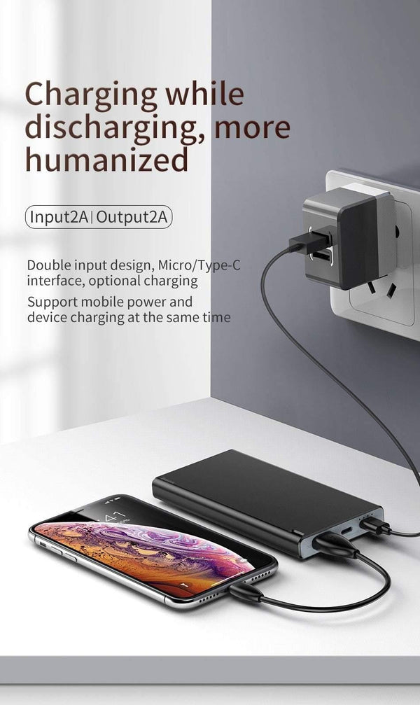 Planet Gates Baseus 10000mAh Power Bank For iPhone Xs Max Samsung Xiaomi Huawei Powerbank Mini Portable USB Charger External Battery Pack