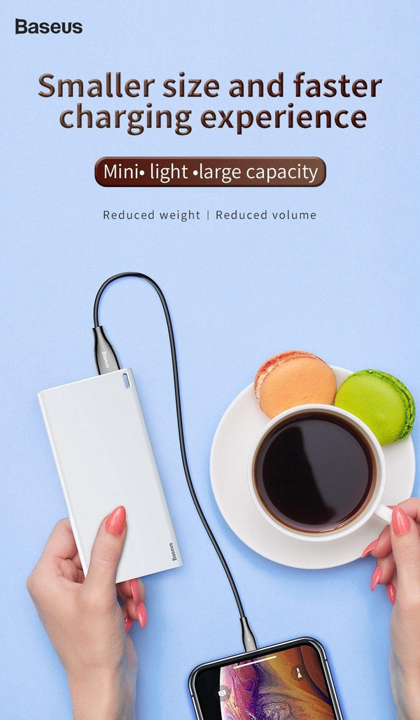 Planet Gates Baseus 10000mAh Power Bank For iPhone Xs Max Samsung Xiaomi Huawei Powerbank Mini Portable USB Charger External Battery Pack
