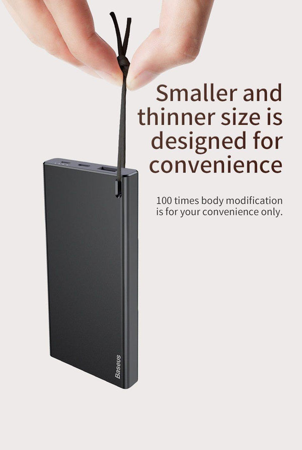 Planet Gates Baseus 10000mAh Power Bank For iPhone Xs Max Samsung Xiaomi Huawei Powerbank Mini Portable USB Charger External Battery Pack