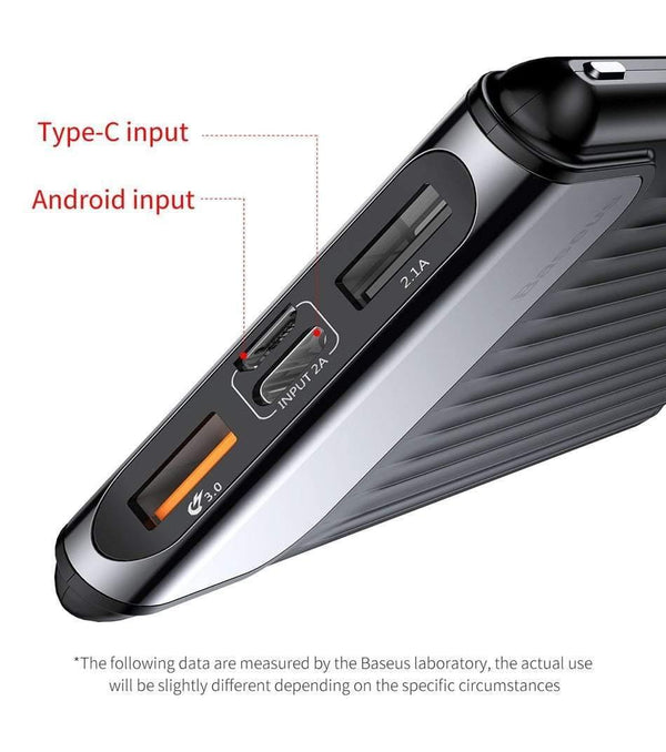 Planet Gates Baseus 10000mAh QC3.0 Quick Charge Power Bank For iPhone Samsung S9 S9 Plus Note 9 Xiaomi PowerBank USB Fast Charging Power Bank
