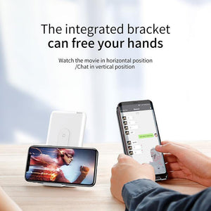 Planet Gates Baseus 10000mAh QI Wireless Charger Power Bank For iPhone Samsung PD + QC3.0 Fast Charging USB Powerbank External Battery Pack