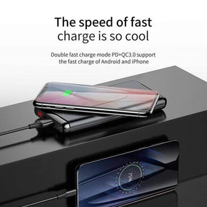 Planet Gates Baseus 10000mAh QI Wireless Charger Power Bank For iPhone Samsung PD + QC3.0 Fast Charging USB Powerbank External Battery Pack