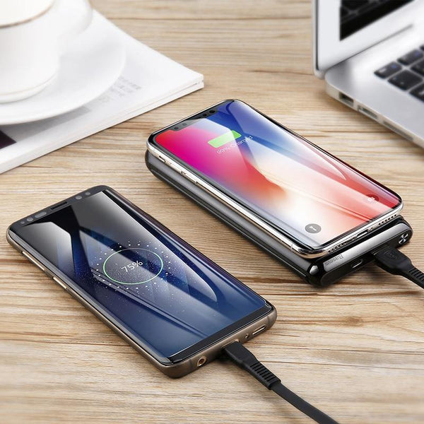 Planet Gates Baseus 10000mAh QI Wireless Charger Power Bank For iPhone Samsung PD + QC3.0 Fast Charging USB Powerbank External Battery Pack
