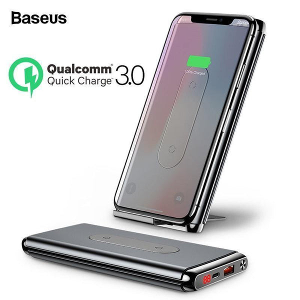 Planet Gates Baseus 10000mah Quick Charge 3.0 Power Bank Qi Wireless Charger Poverbank For iPhone Xiaomi mi USB C PD Fast Charging Powerbank