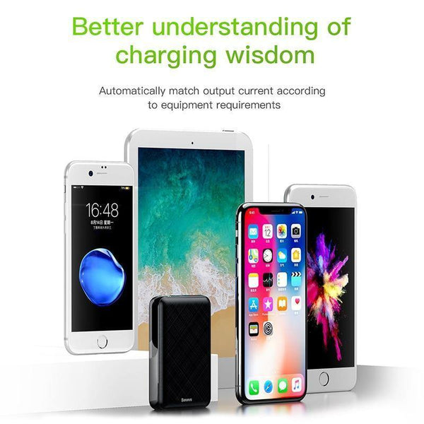 Planet Gates Baseus 10000mAh USB PD 3A Fast Charging Power Bank For iPhone Xs Xs Max USB Charging Powerbank For Samasung Xiaomi Huawei Bank