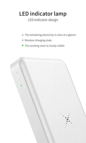 Planet Gates Baseus 10000mAh Wireless Charger Power Bank For iPhone Samsung Huawei Xiaomi Powerbank Dual USB Charging External Battery Pack