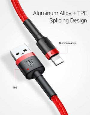 Planet Gates Baseus 10Pcs/Lot USB Cable for iPhone Cable X 8 7 6 6s 5 5s Fast Charging Cable Mobile Phone Charger Cord Adapter USB Data Cable