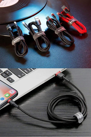 Planet Gates Baseus 10Pcs/Lot USB Cable for iPhone Cable X 8 7 6 6s 5 5s Fast Charging Cable Mobile Phone Charger Cord Adapter USB Data Cable