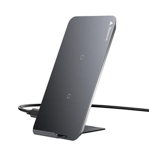 Baseus 10W Qi Wireless Charger For iPhone X XS Max XR Samsung S9 S8 Note 9 Fast Qi Wireless Safe Charging Desktop Charging Stand (black)