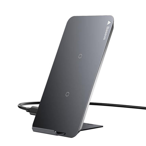 Baseus 10W Qi Wireless Charger For iPhone X XS Max XR Samsung S9 S8 Note 9 Fast Qi Wireless Safe Charging Desktop Charging Stand (black)
