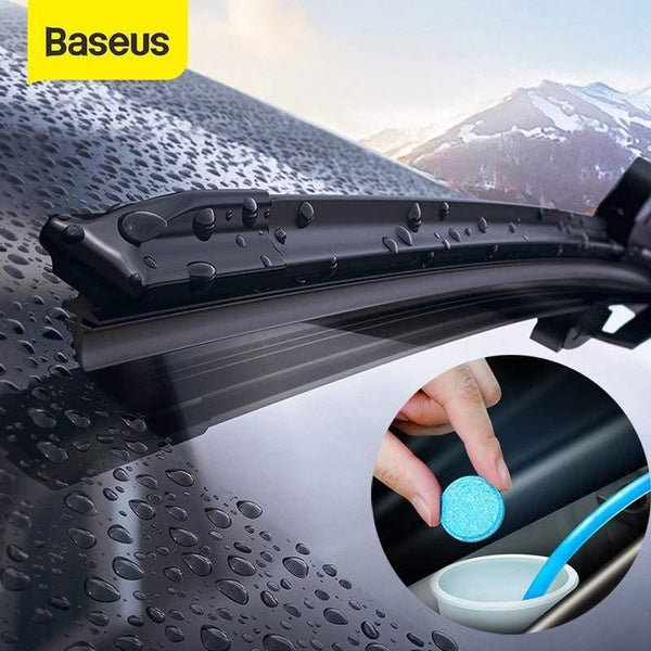 Baseus 12PCS Car Windshield Glass Solid Cleaner Solid Wiper Washer Auto Window Cleaning Fine Seminoma Wiper Car Accessories