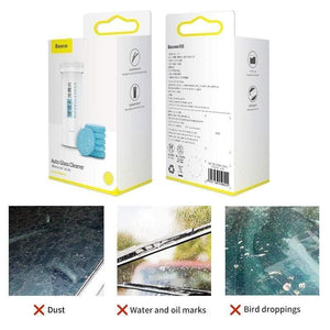Baseus 12PCS Car Windshield Glass Solid Cleaner Solid Wiper Washer Auto Window Cleaning Fine Seminoma Wiper Car Accessories