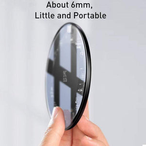 Baseus 15W Fast Wireless Charger For iPhone 11 X Xs Max For Airpods Visible Qi Wireless Charging Pad For Samsung S10 S9 Note 10