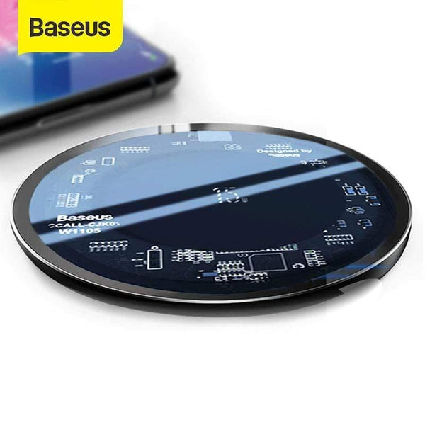 Baseus 15W Qi Wireless Charger for iPhone X/XS Max XR 8 Plus Visible Element Wireless Charging pad for Samsung S9 S10+ Note 9 10