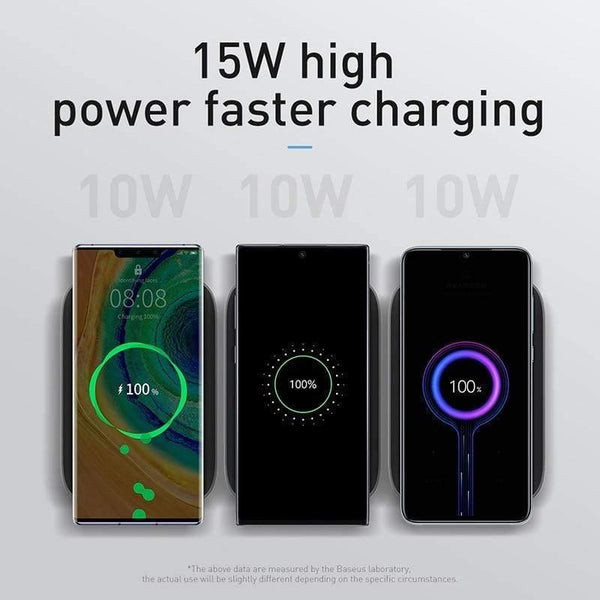 Baseus 15W Qi Wireless Charger Stand for iPhone 11 Pro X XS Samsung S10 S9 S8 Fast Wireless Charging Station with Holder