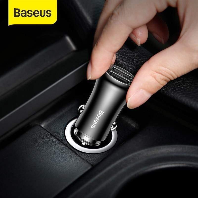 Baseus 18W Quick Charge 3.0 Car Phone Charger for Samsung QC3.0 USB Car Charger Adapter for iPhone Mobile Phone Fast Charging