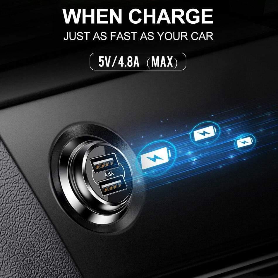 Baseus 18W Quick Charge 3.0 Car Phone Charger for Samsung QC3.0 USB Car Charger Adapter for iPhone Mobile Phone Fast Charging