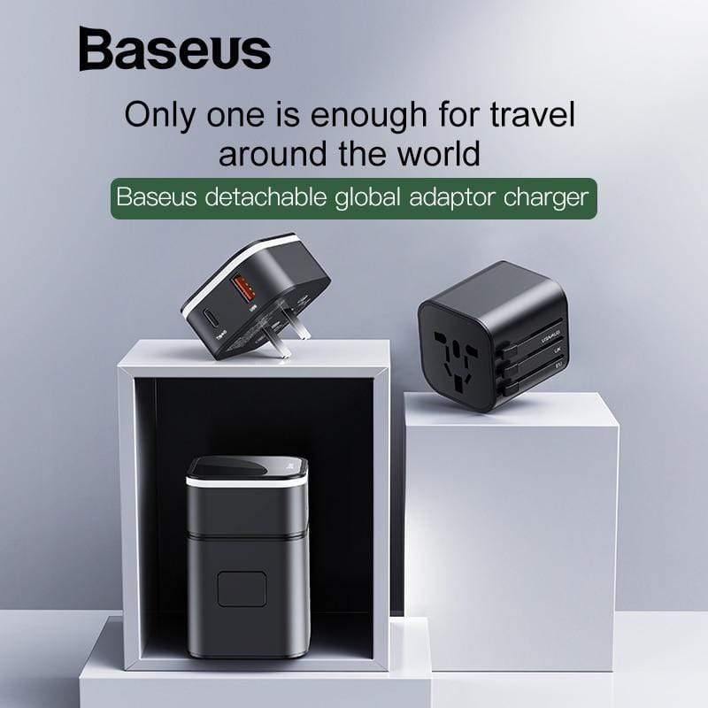 Baseus 18W Travel USB Charger EU Plug Quick Charge 3.0 Fast Charger QC 3.0 USB Type C PD Charger For Phone (18W TRAVEL CHARGER)
