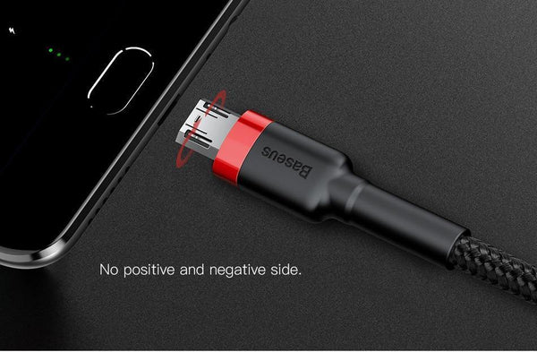 Planet Gates Baseus 1m 2m Micro USB Cable for Xiaomi Redmi Note 5 Pro 4 Reversible Micro USB Charger Data Cable for Samsung S7 Mobile Phone
