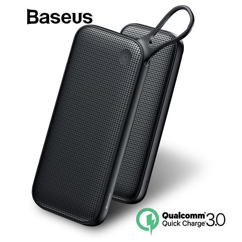 Planet Gates Baseus 20000mAh Dual USB Quick Charge 3.0 Power Bank For Samsung S9 iPhone X Xs Max Huawei Phone Powerbank USB PD Fast Charging