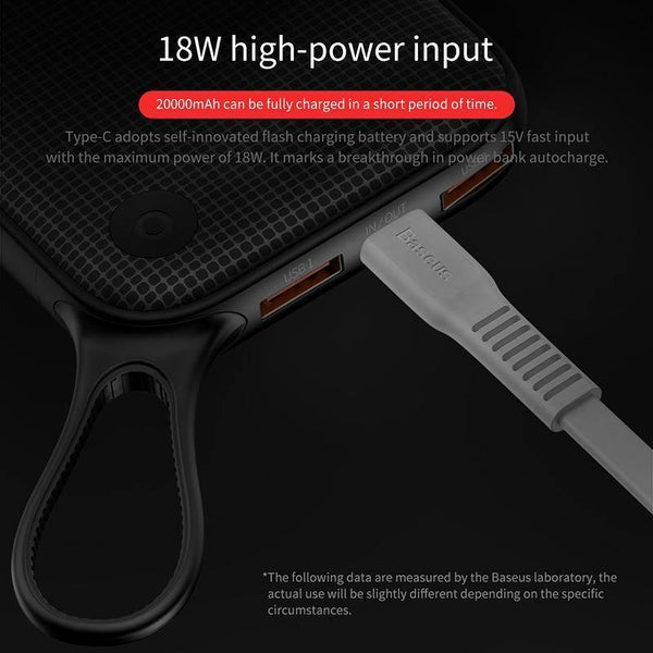 Planet Gates Baseus 20000mAh Dual USB Quick Charge 3.0 Power Bank For Samsung S9 iPhone X Xs Max Huawei Phone Powerbank USB PD Fast Charging