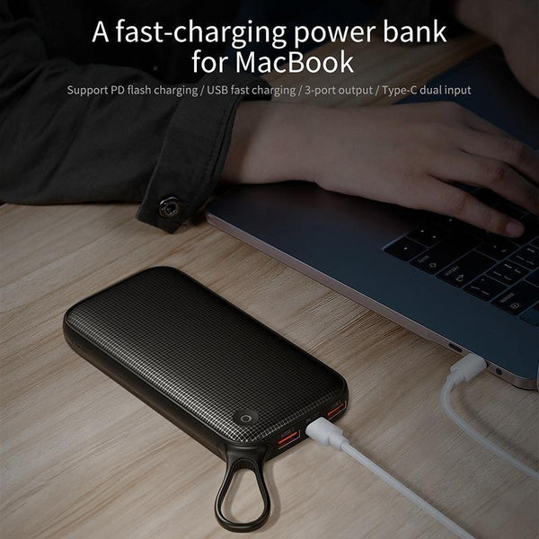 Planet Gates Baseus 20000mAh Dual USB Quick Charge 3.0 Power Bank For Samsung S9 iPhone X Xs Max Huawei Phone Powerbank USB PD Fast Charging