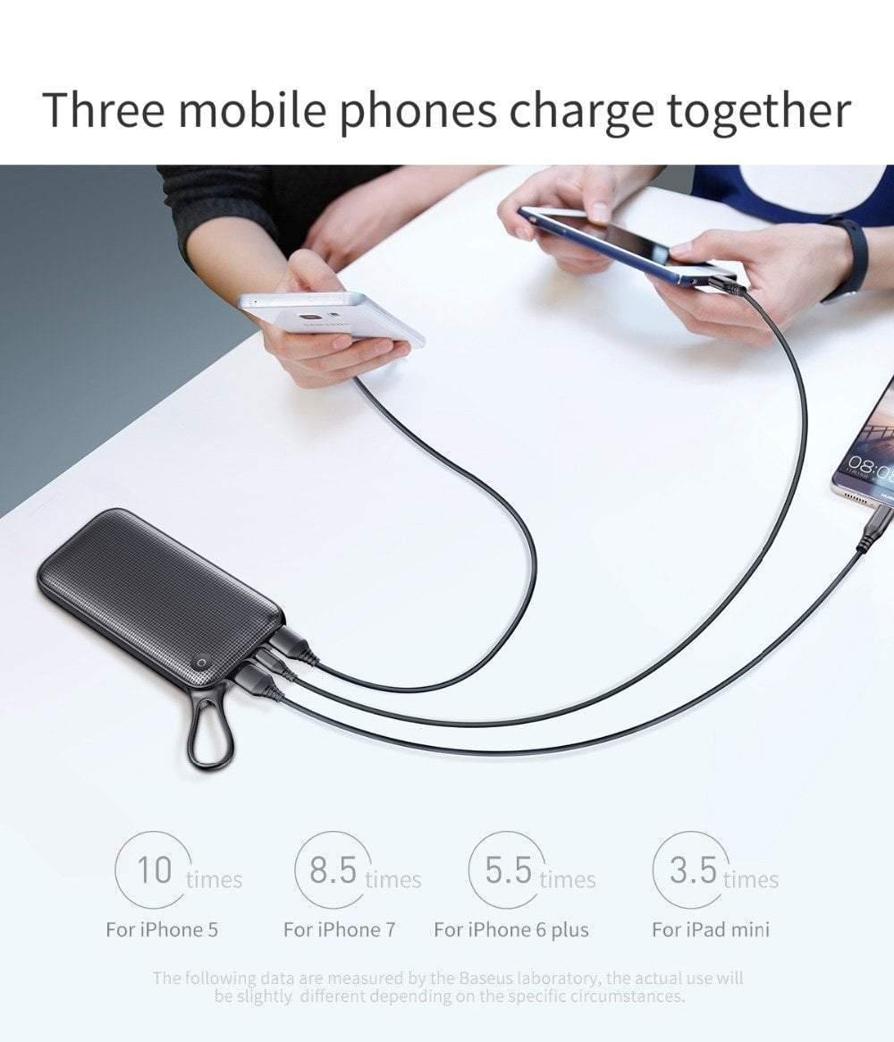 Planet Gates Baseus 20000mAh Dual USB Quick Charge 3.0 Power Bank For Samsung S9 iPhone X Xs Max Huawei Phone Powerbank USB PD Fast Charging