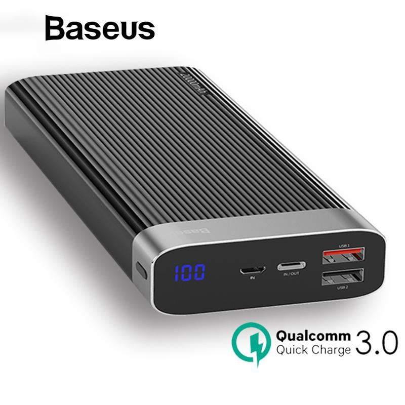 Planet Gates Baseus 20000mAh Power Bank For iPhone Huawei Powerbank USB Type C PD + Quick Charger 3.0 Fast Charging External Battery Pack