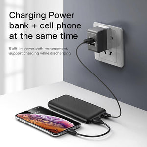 Planet Gates Baseus 20000mAh Power Bank For iPhone Samsung Huawei Xiaomi External Battery 3A Type C PD Fast Charing USB Charger Powerbank