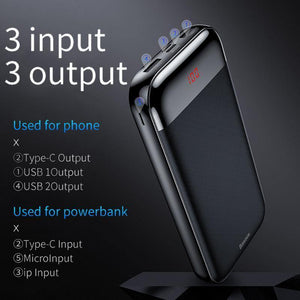 Planet Gates Baseus 20000mAh Power Bank For iPhone Xiaomi Portable 20000 mAh Powerbank External Battery USB C PD Charging Charger Poverbank