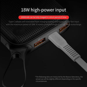 Planet Gates Baseus 20000mAh Quick Charge 3.0 Power Bank 20000 mAh Type C PD Pover Poverbank Fast Charging External Battery Charger Powerbank