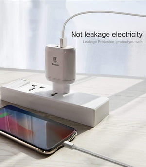 Planet Gates Baseus 23W Quick Charge 3.0 USB Charger For iPhone Samsung Xiaomi QC3.0 5V/3A Fast Charging EU Travel Wall Mobile Phone Charger