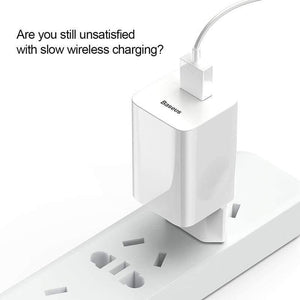 Baseus 24W Quick Charge 3.0 USB Charger QC3.0  Wall Adapter Charger QC 3.0 Fast Charging For Smartphone (QC3.0 USB CHARGER)