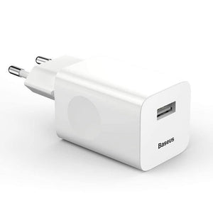 Baseus 24W Quick Charge 3.0 USB Charger QC3.0  Wall Adapter Charger QC 3.0 Fast Charging For Smartphone (QC3.0 USB CHARGER)