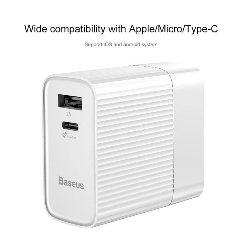 Planet Gates Baseus 29W Type C PD 3.0 USB Charger For iPhone Xs Max Xr Xs X 8 USB C PD Fast Charging Mobile Phone Charger For iPad Pro Huawei