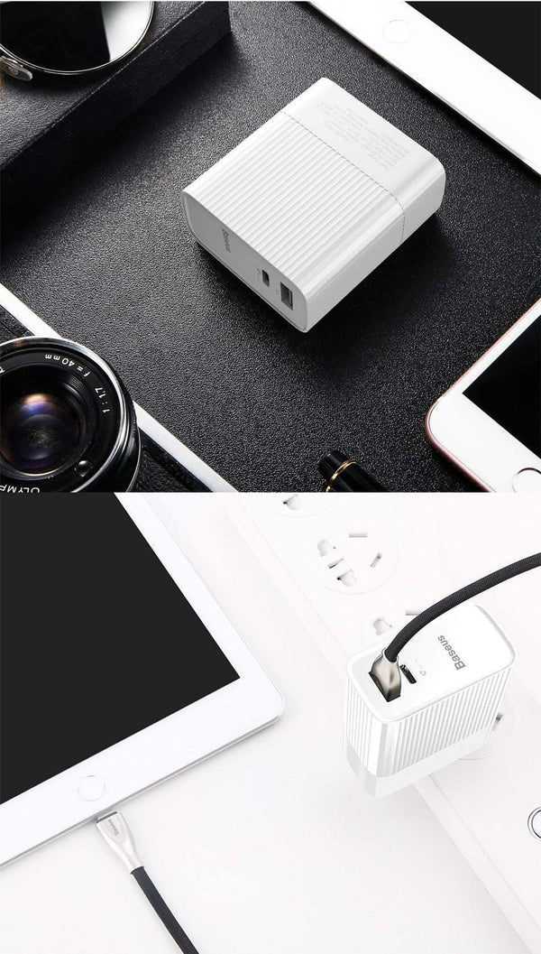 Planet Gates Baseus 29W Type C PD 3.0 USB Charger For iPhone Xs Max Xr Xs X 8 USB C PD Fast Charging Mobile Phone Charger For iPad Pro Huawei