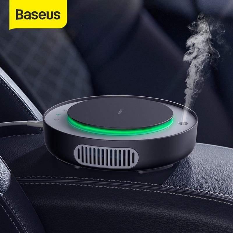 Baseus 2in1 Car Air Purifier Car Humidifier Negative Ions Air Cleaner Ionizer with Filter Remove PM2.5 Formaldehyde for Car Home