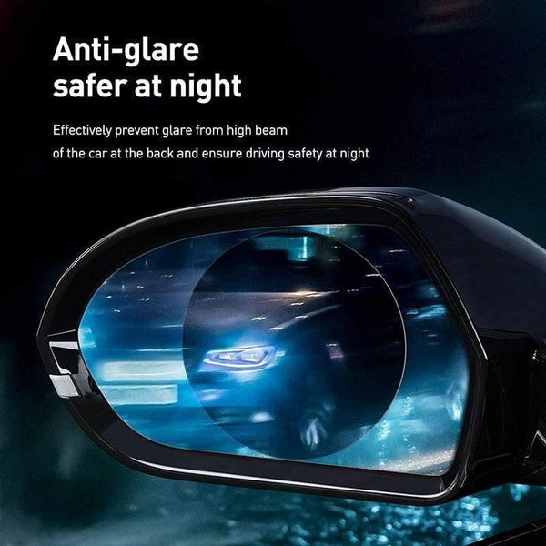 Baseus 2Pcs 0.15mm Car Rearview Mirror Protective Films Anti Fog Window Foils Waterproof Rainproof Protective Car Sticker