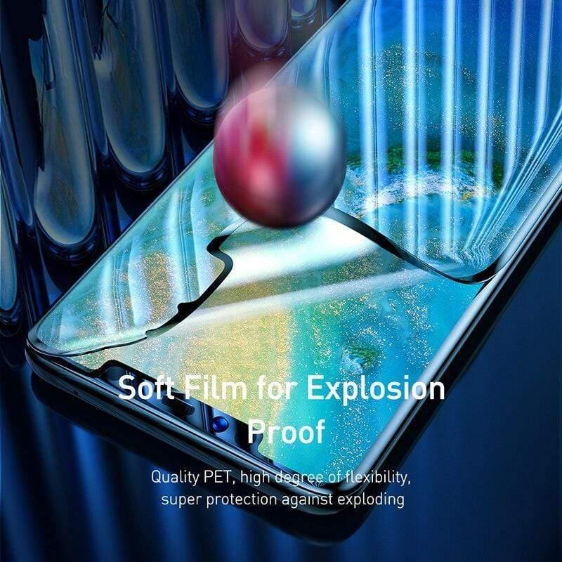 Baseus 2pcs 0.15mm Ultra Thin Screen Protector For Huawei Mate 20 Pro Soft Film Full Coverage Explosion Proof Protective Film (2 pcs Soft Film For Mate 20 Pro)